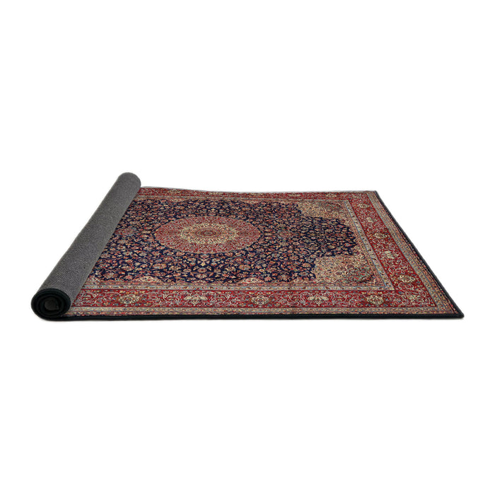 Sideview of Traditional Camel Brown Medallion Rug, tr2203