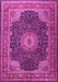 Medallion Pink Traditional Rug, tr2203pnk