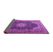 Sideview of Medallion Purple Traditional Rug, tr2203pur