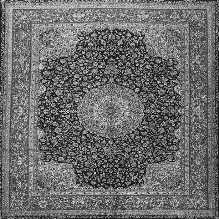 Serging Thickness of Medallion Gray Traditional Rug, tr2203gry
