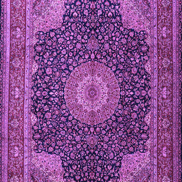 Medallion Purple Traditional Rug, tr2203pur