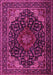 Machine Washable Persian Pink Traditional Rug, wshtr2204pnk