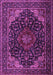 Machine Washable Persian Purple Traditional Area Rugs, wshtr2204pur