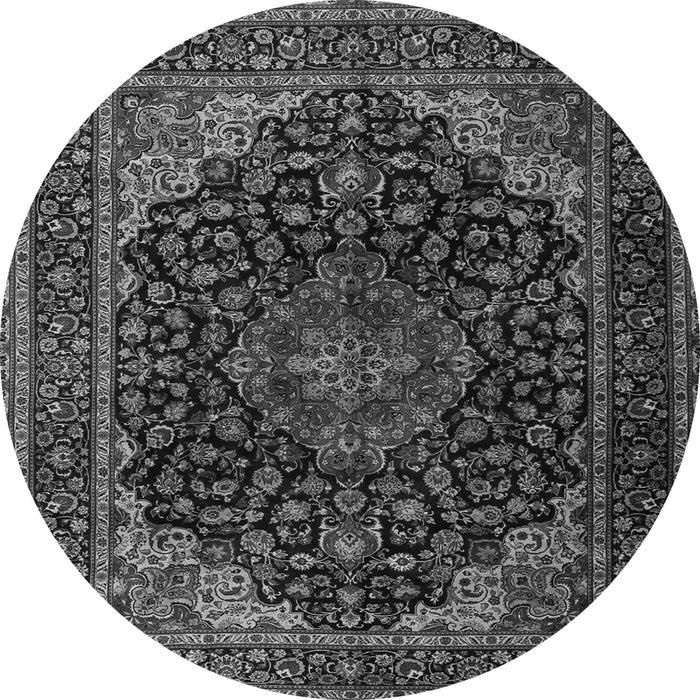Machine Washable Persian Gray Traditional Rug, wshtr2204gry