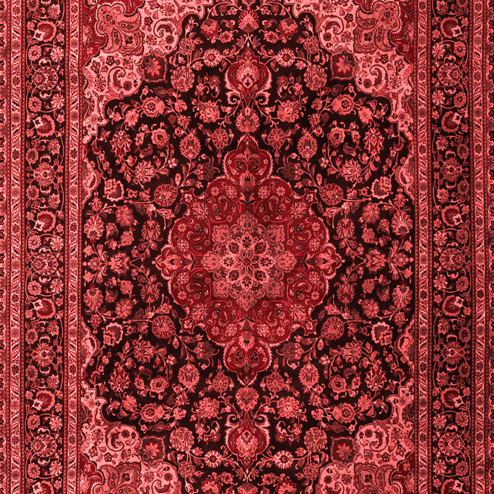 Machine Washable Persian Red Traditional Rug, wshtr2204red