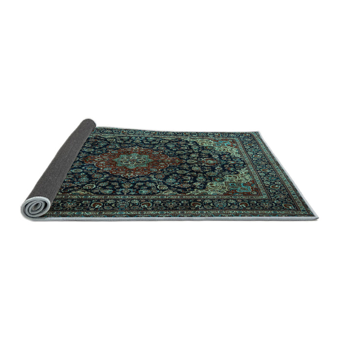 Sideview of Persian Light Blue Traditional Rug, tr2204lblu