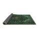 Sideview of Persian Turquoise Traditional Rug, tr2204turq