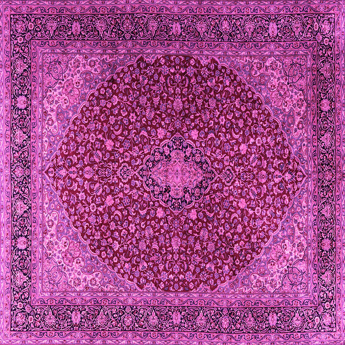 Square Persian Pink Traditional Rug, tr2205pnk