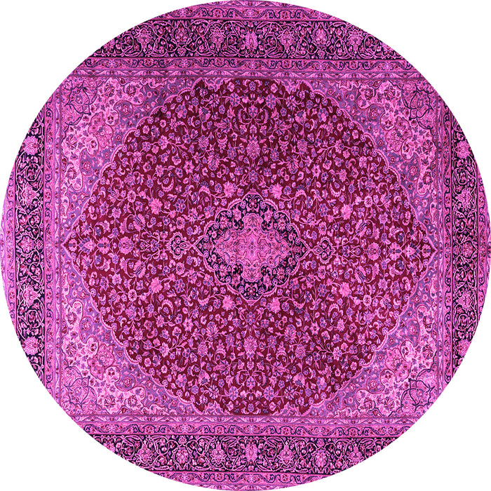 Round Persian Pink Traditional Rug, tr2205pnk
