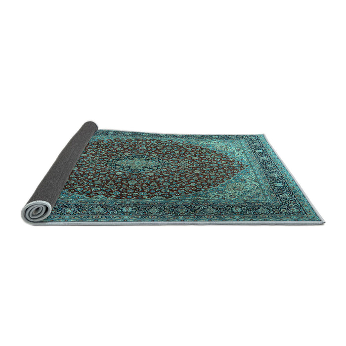 Sideview of Persian Light Blue Traditional Rug, tr2205lblu