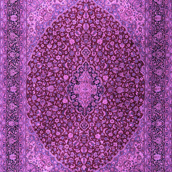 Machine Washable Persian Purple Traditional Area Rugs, wshtr2205pur