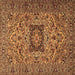 Square Persian Brown Traditional Rug, tr2206brn