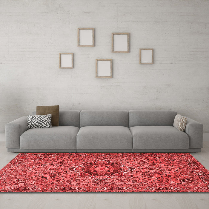 Traditional Red Washable Rugs