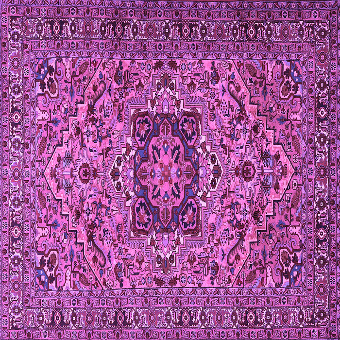 Square Persian Purple Traditional Rug, tr2206pur
