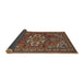Sideview of Traditional Orange Brown Persian Rug, tr2207