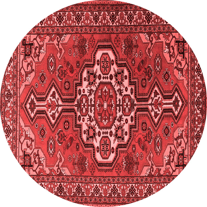 Machine Washable Persian Red Traditional Rug, wshtr2207red
