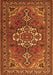 Serging Thickness of Machine Washable Persian Orange Traditional Area Rugs, wshtr2207org