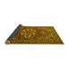 Sideview of Persian Yellow Traditional Rug, tr2207yw