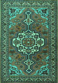 Persian Turquoise Traditional Rug, tr2207turq