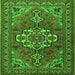 Serging Thickness of Persian Green Traditional Rug, tr2207grn