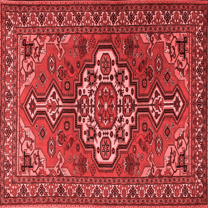 Machine Washable Persian Red Traditional Rug, wshtr2207red