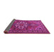 Sideview of Persian Pink Traditional Rug, tr2207pnk