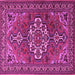 Square Persian Pink Traditional Rug, tr2207pnk
