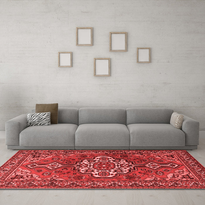 Traditional Red Washable Rugs