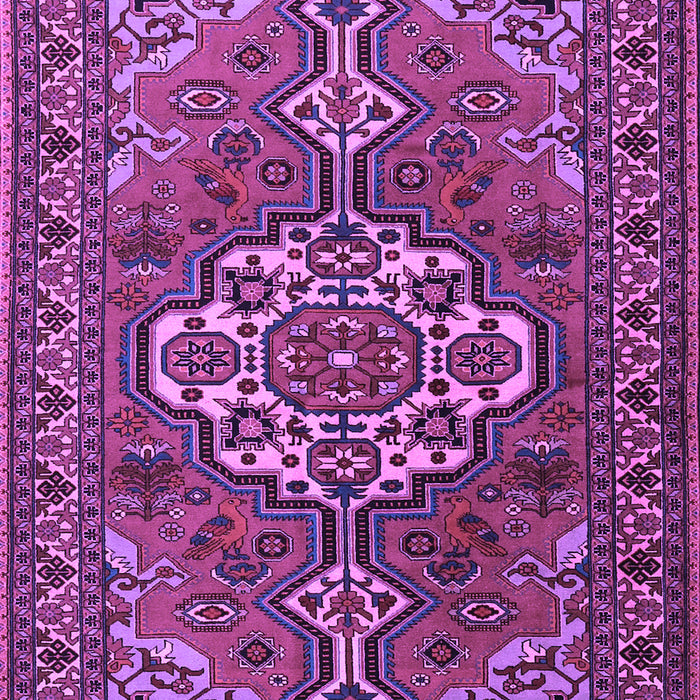Machine Washable Persian Purple Traditional Area Rugs, wshtr2207pur