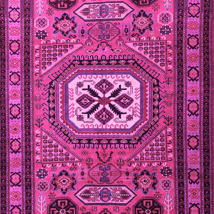 Machine Washable Persian Pink Traditional Rug, wshtr2208pnk