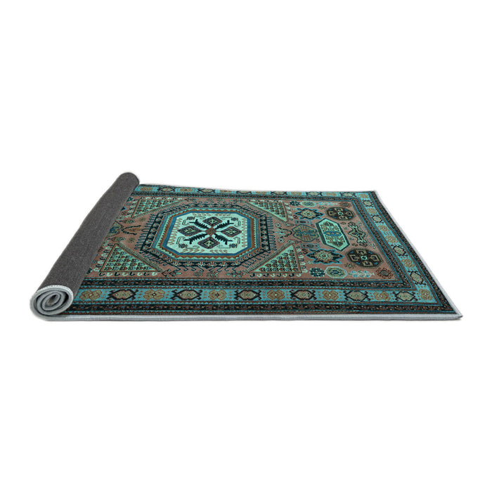 Sideview of Persian Light Blue Traditional Rug, tr2208lblu