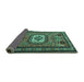 Sideview of Persian Turquoise Traditional Rug, tr2208turq