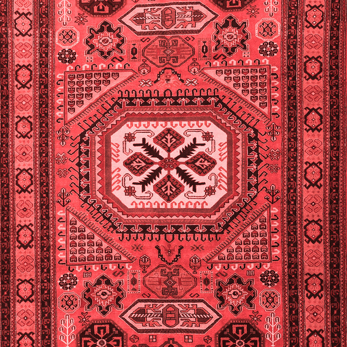 Machine Washable Persian Red Traditional Rug, wshtr2208red