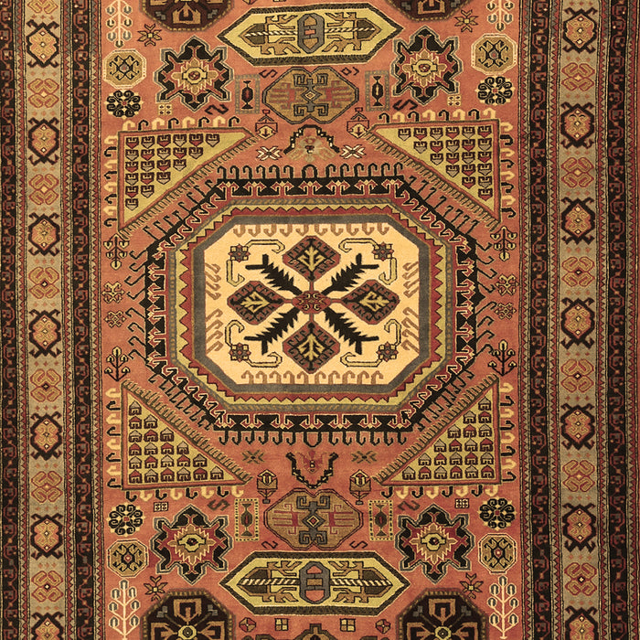 Machine Washable Persian Brown Traditional Rug, wshtr2208brn