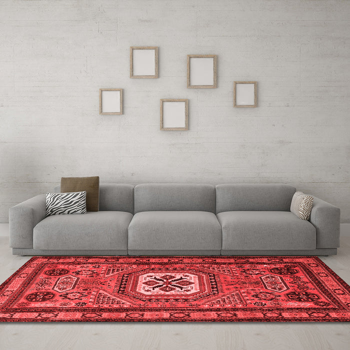 Traditional Red Washable Rugs