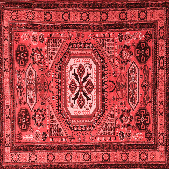 Machine Washable Persian Red Traditional Rug, wshtr2208red