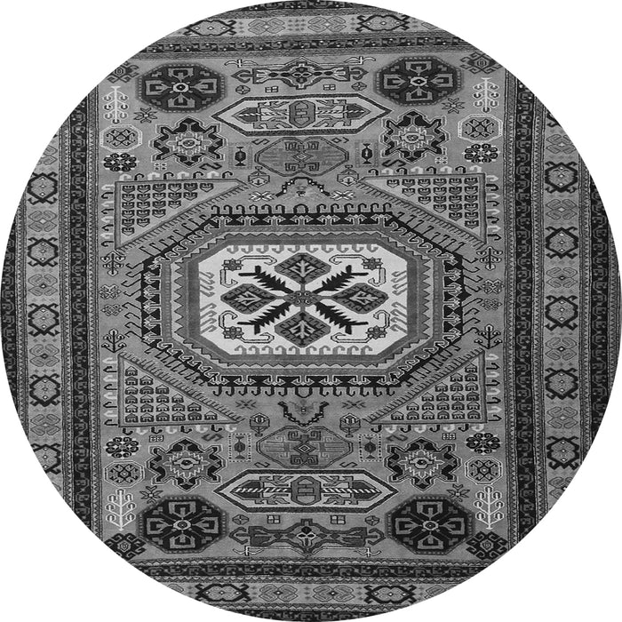 Machine Washable Persian Gray Traditional Rug, wshtr2208gry