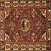 Square Persian Brown Traditional Rug, tr2209brn