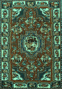 Persian Turquoise Traditional Rug, tr2209turq