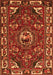 Serging Thickness of Machine Washable Persian Orange Traditional Area Rugs, wshtr2209org