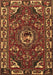 Machine Washable Persian Brown Traditional Rug, wshtr2209brn