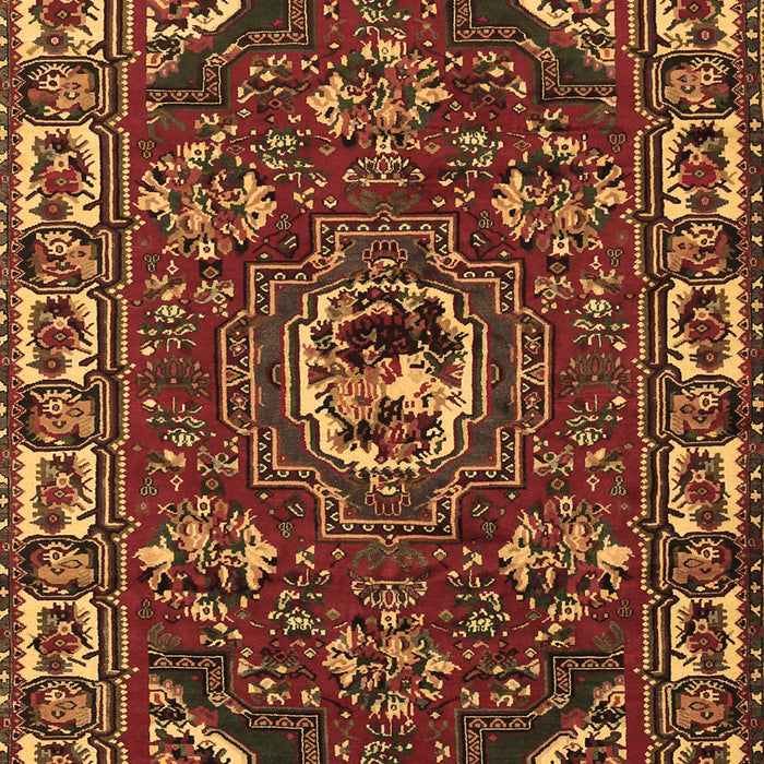 Machine Washable Persian Brown Traditional Rug, wshtr2209brn