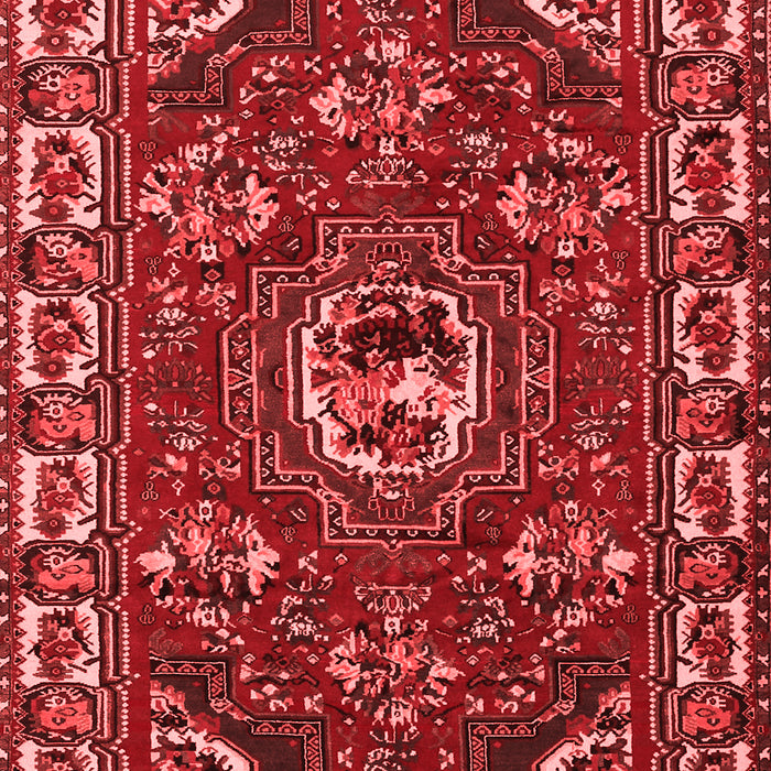 Machine Washable Persian Red Traditional Rug, wshtr2209red