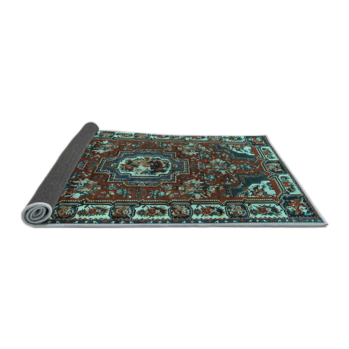 Sideview of Persian Light Blue Traditional Rug, tr2209lblu