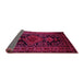 Sideview of Persian Pink Traditional Rug, tr220pnk