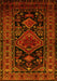 Machine Washable Persian Yellow Traditional Rug, wshtr220yw