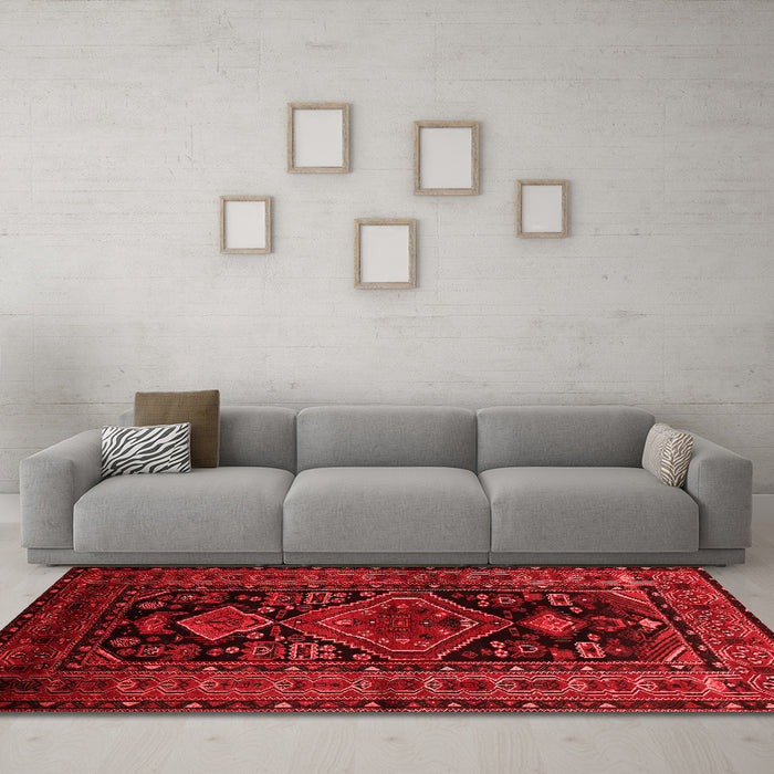 Traditional Red Washable Rugs