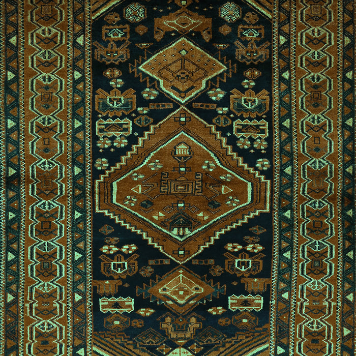 Machine Washable Persian Turquoise Traditional Area Rugs, wshtr220turq