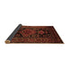 Sideview of Persian Brown Traditional Rug, tr220brn