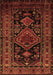 Machine Washable Persian Brown Traditional Rug, wshtr220brn